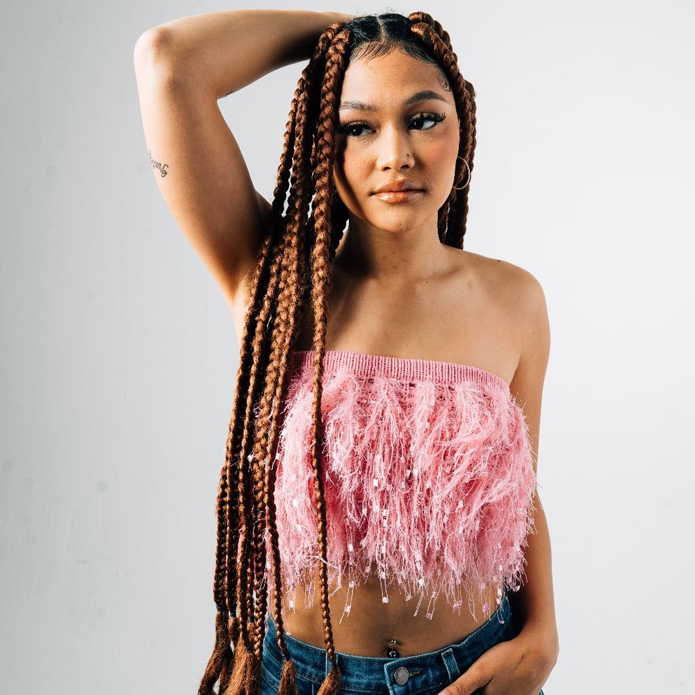 SOLD OUT! Shaggy Tube Top - Pink